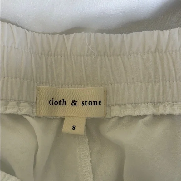 White Drawstring Jogger Pants - Picture 3 of 3